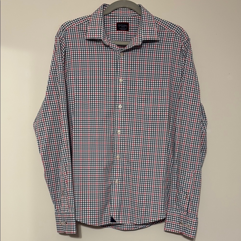 💜 3/$15. UNTUCKit men’s collars button down size Medium
